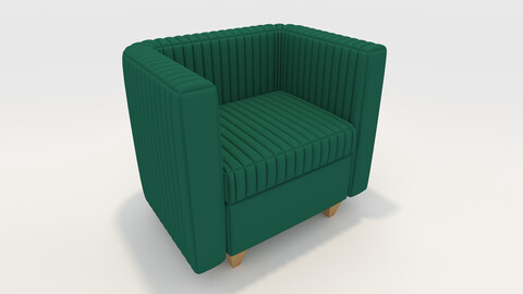 3D Model Sofa 1 Seater 12