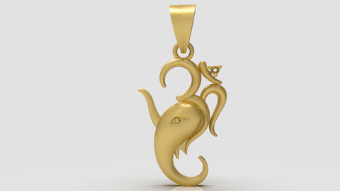 Om Ganesh Pendant-002