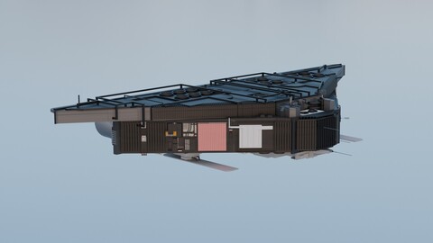 Sprayer Spaceship - 3D-Model