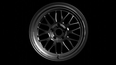 Volk Racing Rim 3D Highpoly Model