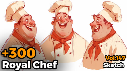 +300 Royal Chef Sketch Reference(4k)