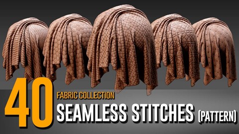 40 Seamless Stitches Fabric Collection- VOL 14