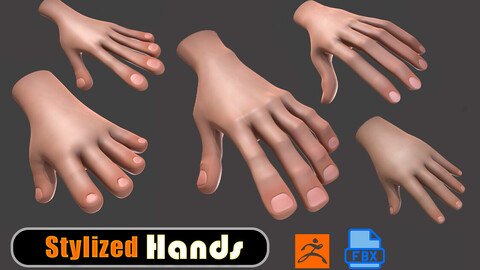 Stylized Hands Pack of 7