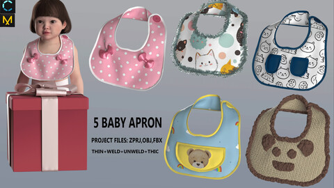 Baby Apron(ZPRJ+OBJ+FBX)