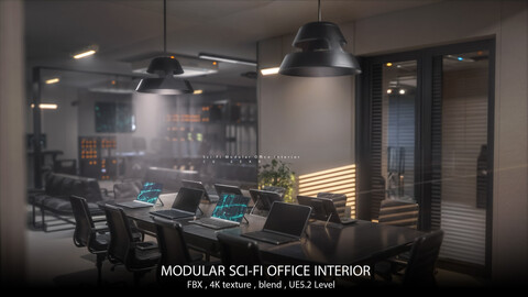 Modular Sci-fi Office interior