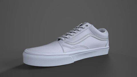 VANS182 OldSkool White Low-Poly