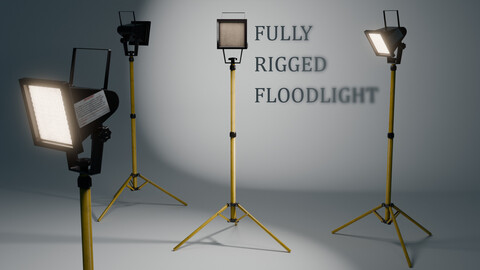 Floodlight Blender 3D Rig