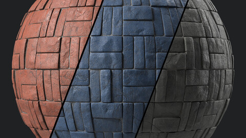 Stone Wall Materials 121- Sbsar Pbr 4k Seamless