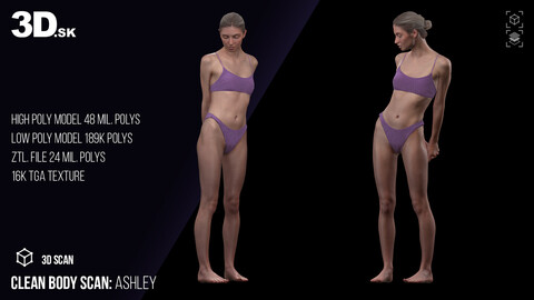 Clean Body 3D Scan | Ashley Underwear