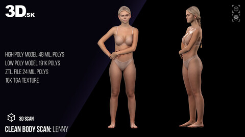 Clean Body 3D Scan | Lenny Underwear