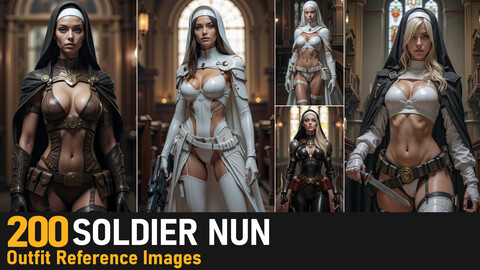 Soldier Nun | 4K Reference Images