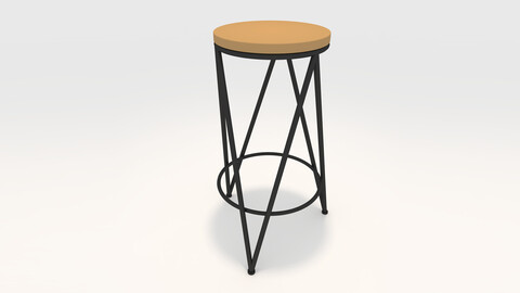 3D Model Bar Stool 3