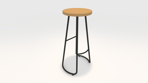 3D Model Bar Stool 5