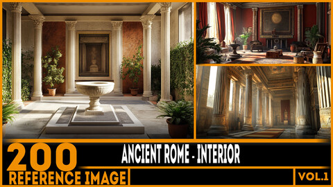 200 ART - Ancient Rome - Interior Reference 6K Package vol.1