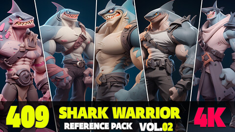 409 4K Shark Warrior Reference Pack Vol.02