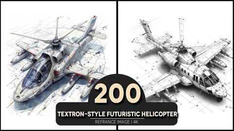 Textron-style Futuristic Helicopter 4K Reference/Concept Images