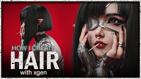 HOW I CREATE HAIR with XGEN / Maya ( V.1 )