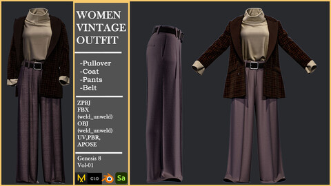 Women Vintage Outfit_01