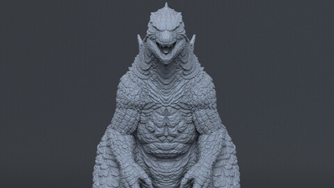 Godzilla (2014) Fearsome Pose for 3D Print