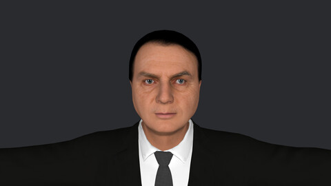 Jair Bolsonaro Hyper Realistic Full Body Fully Rigged 3D Character