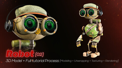 Explorer Bot / 3D Model + Full Tutorial Process