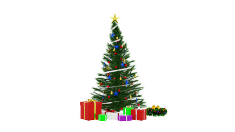 Christmas Tree and Gift Box