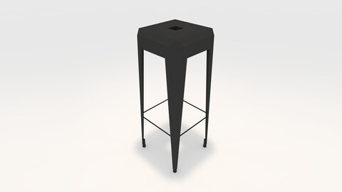 3D Model Bar Stool 11