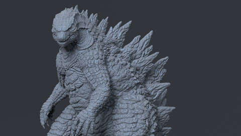 Godzilla (2014) Angry Pose for 3D Print