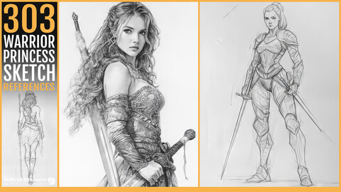 303 Warrior Princess sketch