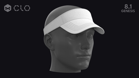 BASIC VISOR CAP / zpac obj fbx highpoly