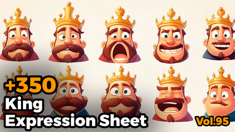 +350 King Expression Sheet(4k)