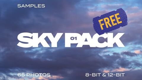 SKY PACK 01 / Sky photo references — FREE samples