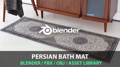 Persian bath mat