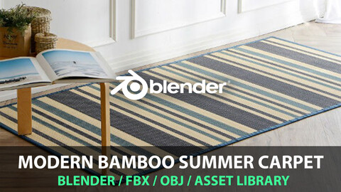 Modern Bamboo Summer Carpet