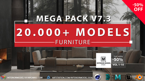 MEGA PACK | 20.000+ Models furniture | Full vol 1-10