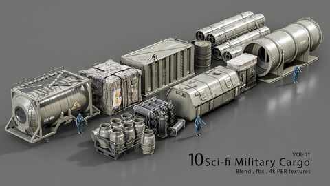 Sci-Fi Military Cargo Vol-01