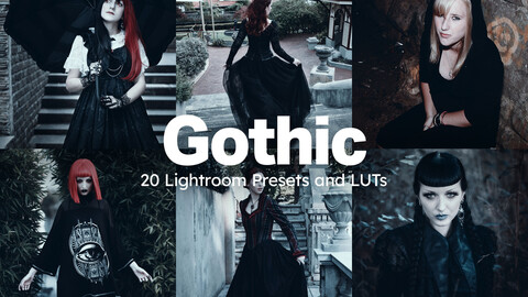 20 Gothic LUTs & Lightroom Presets