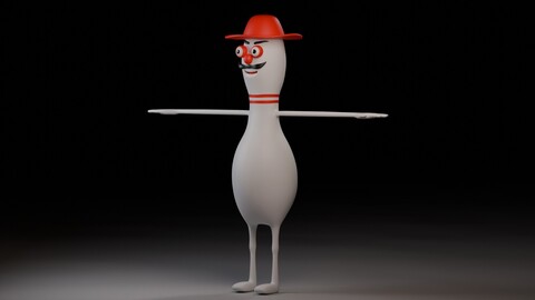 Pibo - Bowling Pin Character