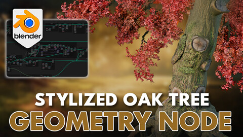 3D Tudor Stylized Oak Geometry Node