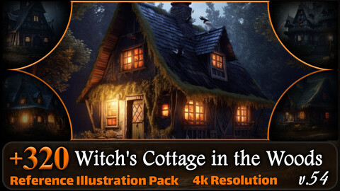 320 Witch's Cottage in the Woods Reference Pack | 4K | v.54