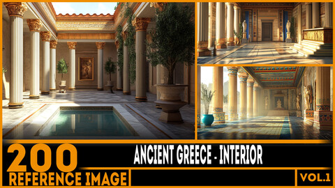 200 ART - Ancient Greece - Interior Reference 6K Package vol.1