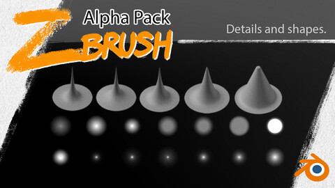 FREE Sculpting Alpha Pack for Zbrush, Modo or Blender