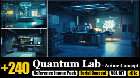 240 Quantum Lab - Anime Concept Reference Image Pack v.107 |4K|