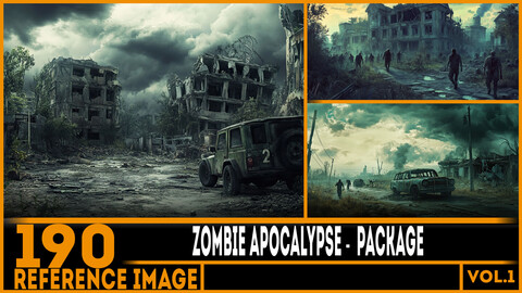 190 ART - Zombie Apocalypse Package Reference 6K vol.1