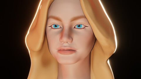 Female Head 3D Sculpt