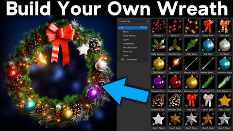 Christmas Wreath (Asset Pack)