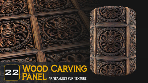 Wood Carving Panel