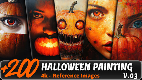 HALLOWEEN PAINTING VOL. 03/ 4K/ Reference Image