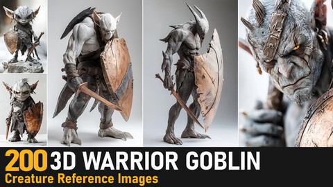 3D Warrior Goblin|4K Reference Images