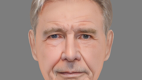 Harrison Ford Head - Low poly head for game